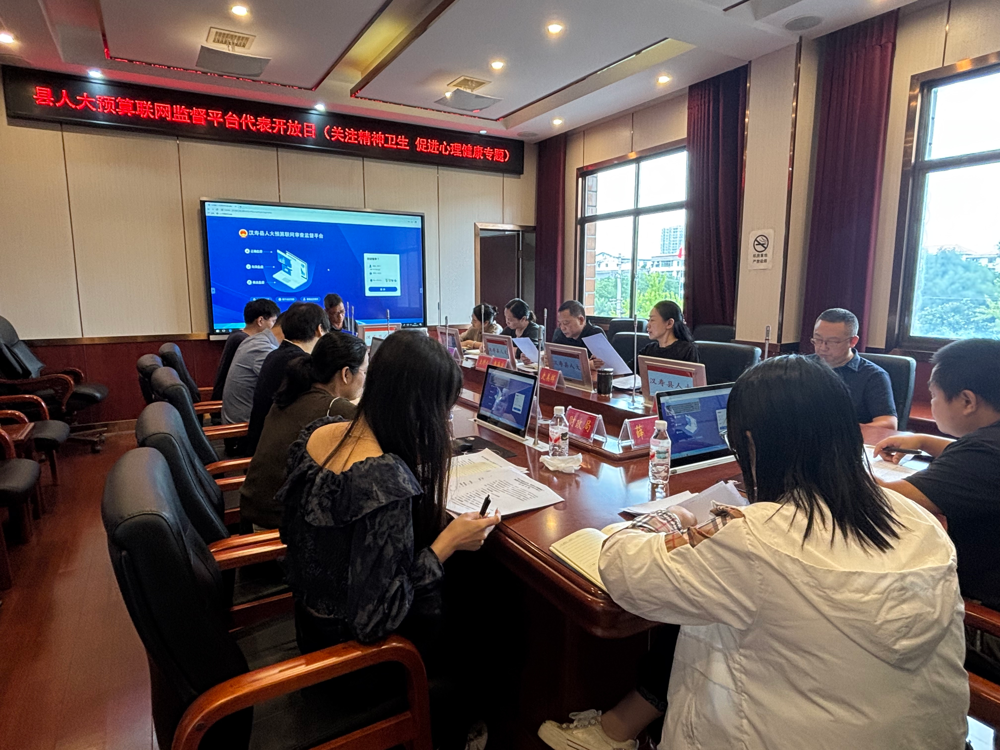 数字监督精神卫生 守护群众“心”健康——县人大财经委10月份预算审查监督平台代表开放日活动纪实
